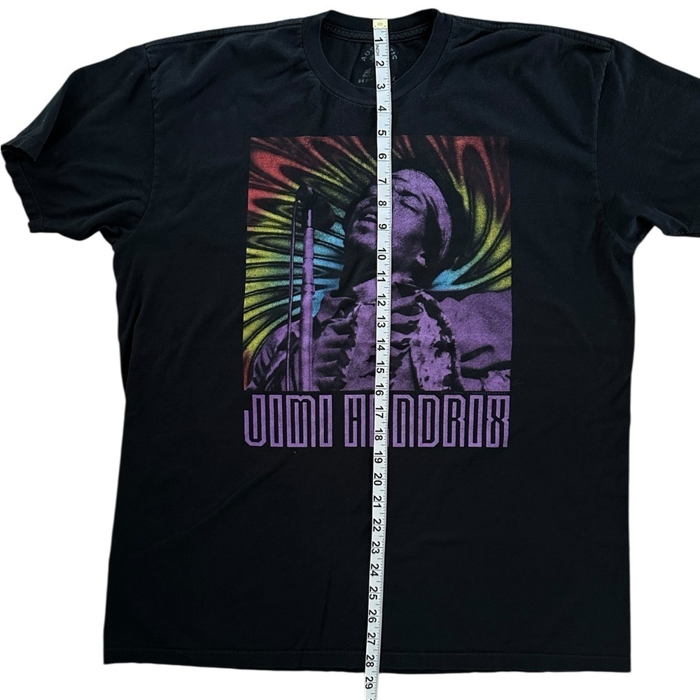 Jimi Hendrix Graphic Band Tee – Psychedelic Print – Black – XL - Picture 5 of 5